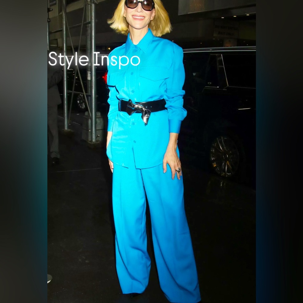 MAGGIE SWEET // Teal 2-Piece Pantsuit - Picture 2 of 10